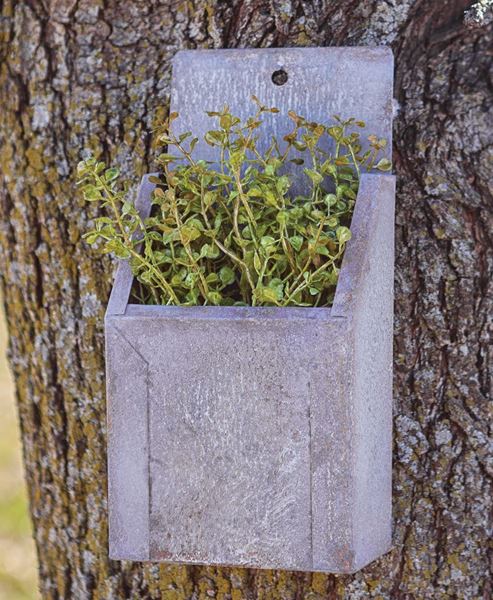 Picture of Washed Galvanized Wall Flower Box