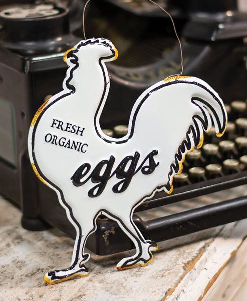 Picture of Fresh Eggs Enamel Ornament