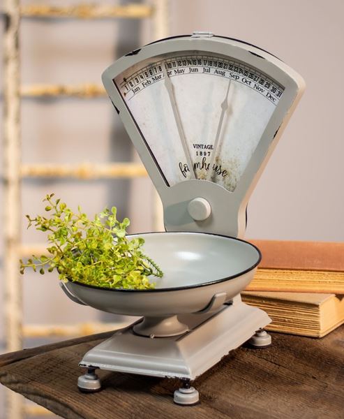 Picture of Farmhouse Gray Perpetual Calendar and Scale