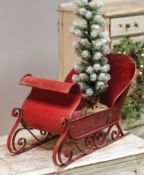 Picture of Rustic Red Sleigh