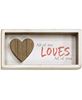 Picture of Slat Wood Heart Shadow Box, 3 Asstd.