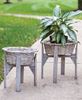 Picture of Gray Split Willow Basket Stand, Large