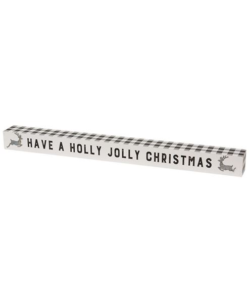 Picture of Holly Jolly Christmas Buffalo Check Sitter