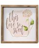 Picture of Love Lives Here Hydrangea Framed Sign, 2 Asstd.