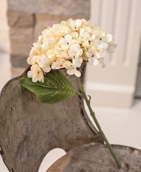 Picture of Antique Ivory Hydrangea Pick