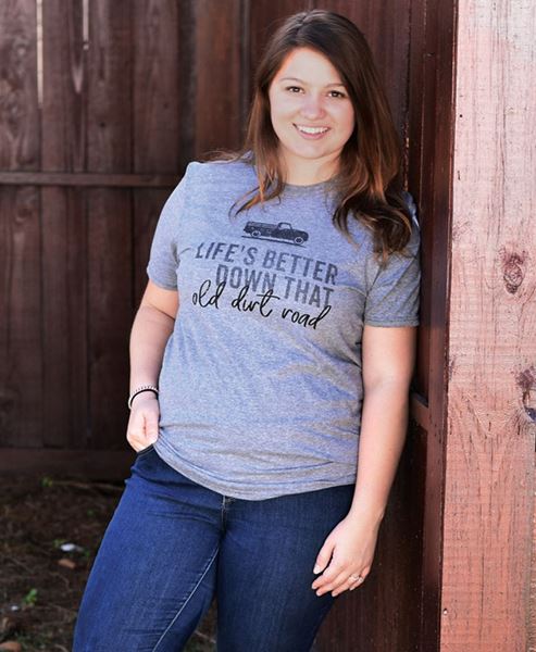 Picture of Old Dirt Road T-Shirt, Gray