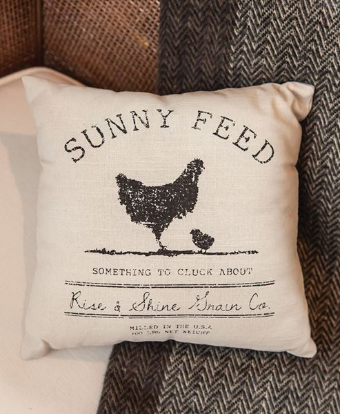 Picture of Sunny Feed Farmhouse Pillow