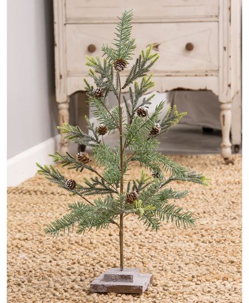 Picture of 25" Glittered Tree w/ Glittered Base