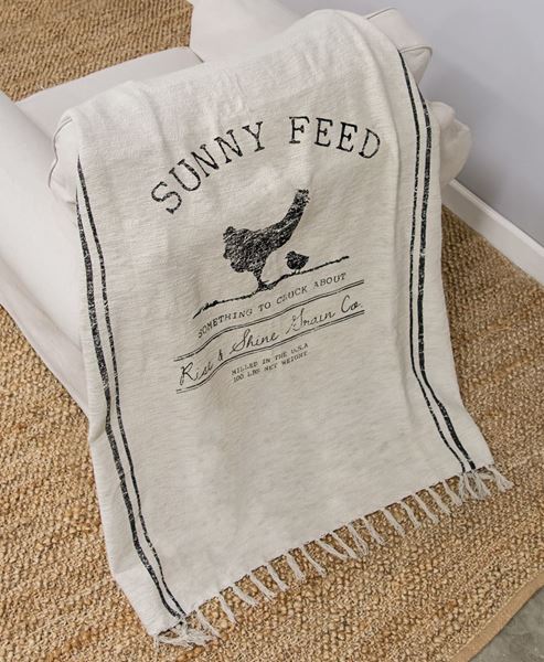 Picture of Sunny Feed Farmhouse Throw