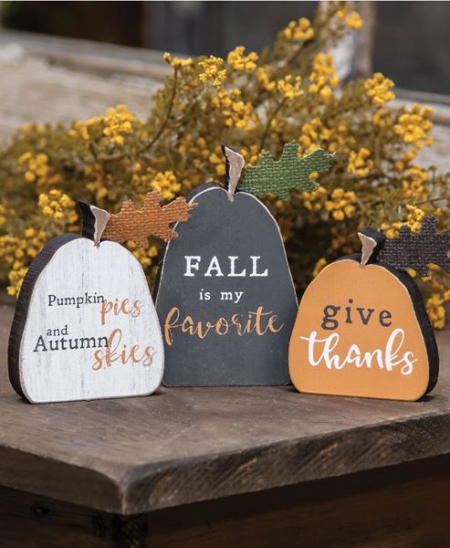 Picture of Fall Freestanding Pumpkins, 3/Set