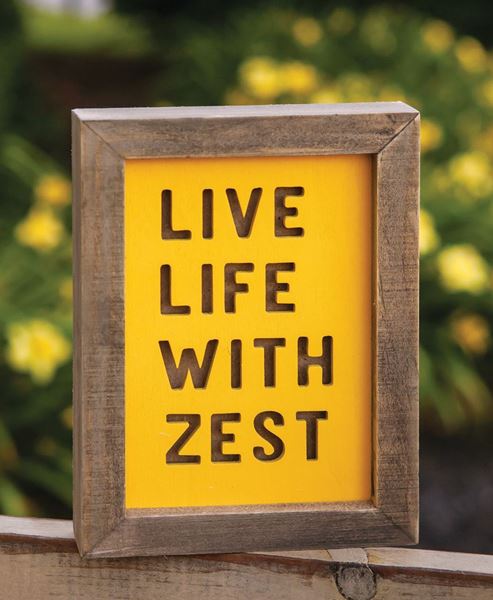 Picture of Live Life With Zest Frame