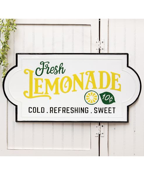 Picture of Fresh Lemonade Enamel Sign