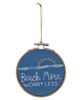 Picture of Beach More, Worry Less Sampler Ornament