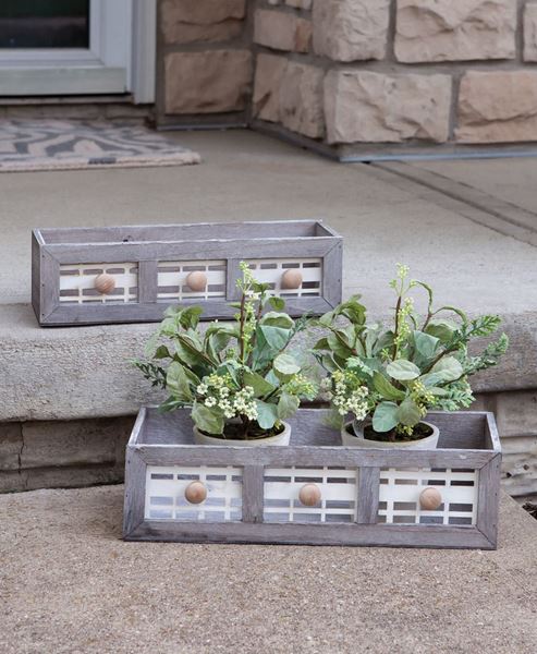 Picture of Graywashed Window Boxes, 2/Set