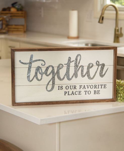 Picture of Together Is Our Favorite Place Shiplap Frame