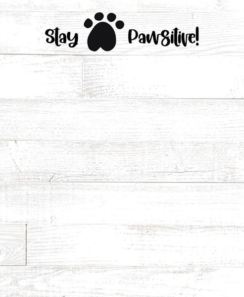 Picture of Stay Pawsitive Mini Notepad