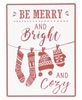 Picture of Merry, Bright & Cozy Metal Sign