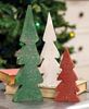 Picture of Distressed Wooden Christmas Color Trees, 3/Set