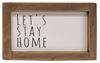 Picture of Let's Stay Home Framed Sign