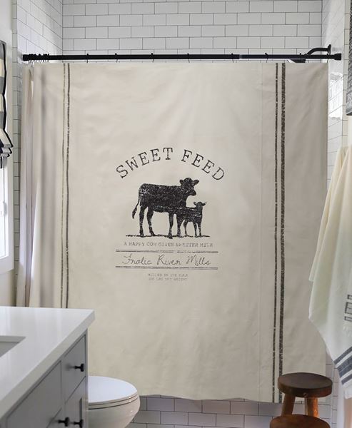 Picture of Sweet Feed Farmhouse Shower Curtain