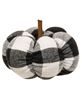 Picture of Black & White Buffalo Check Stuffed Pumpkin, 4"