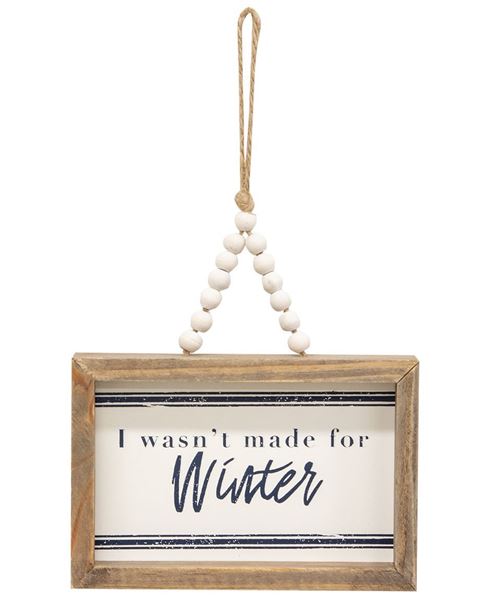 Picture of All I Want For Christmas Beaded Mini Pinstripe Sign, 3 Asstd.