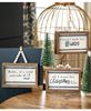 Picture of All I Want For Christmas Beaded Mini Pinstripe Sign, 3 Asstd.