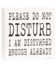 Picture of Please Do Not Disturb Wood Box Sign