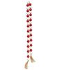 Picture of Beaded String Red White w/Jute Tassels