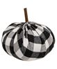 Picture of Black & White Buffalo Check Stuffed Pumpkin 6.5"