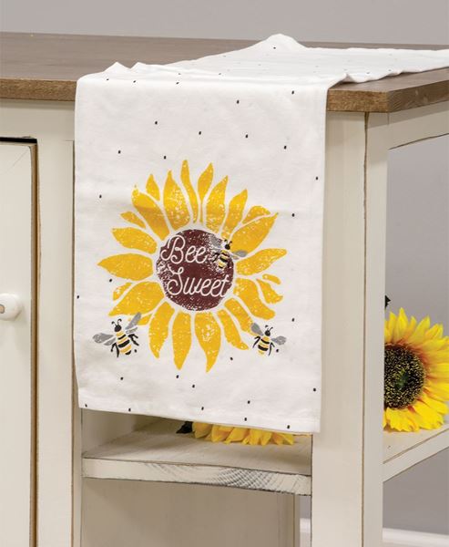 Picture of Bee Sweet Bees & Sunflower Dish Towel