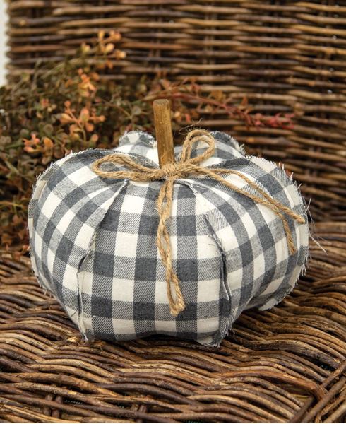 Gray Buffalo Check Pumpkin