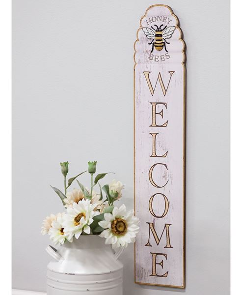 Picture of Honey Bees Welcome Wood Sign