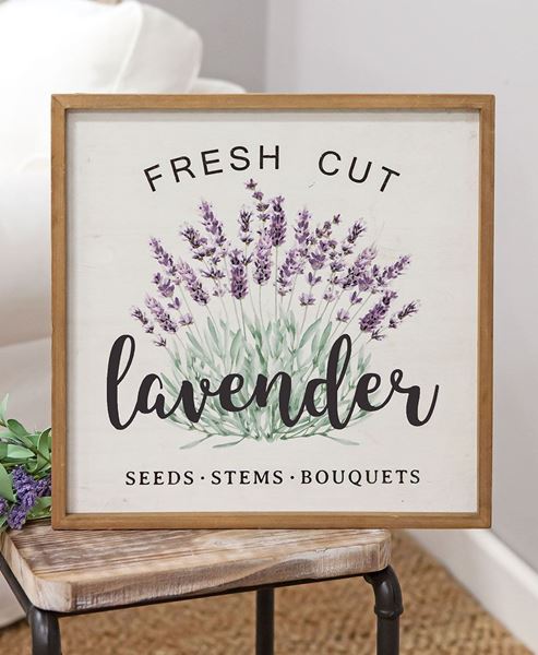 Picture of Fresh Cut Lavender Framed Sign