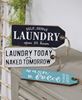 Picture of Self Serve Laundry Open 24 Hours Wood Tag