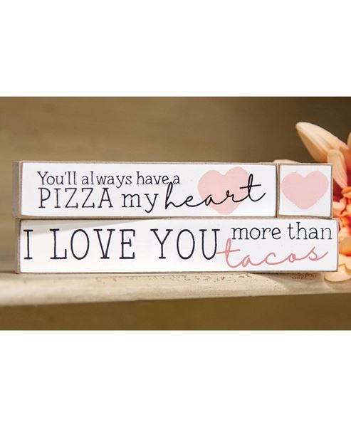 Picture of Pizza My Heart Blocks, 3/Set