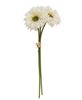 Picture of Triple Gerbera Daisy Bouquet,  White