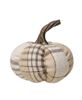 Picture of Cream Plaid Pumpkin Small