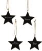 Picture of Black Star Christmas Words Ornament, 4 Asstd.