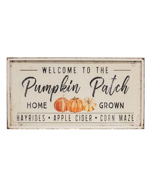 Picture of Welcome To The Pumpkin Patch Metal Sign