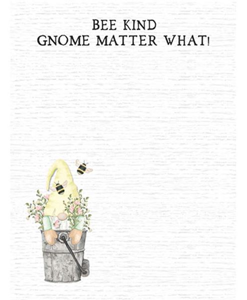 Picture of Bee Kind Gnome Matter What Mini Notepad